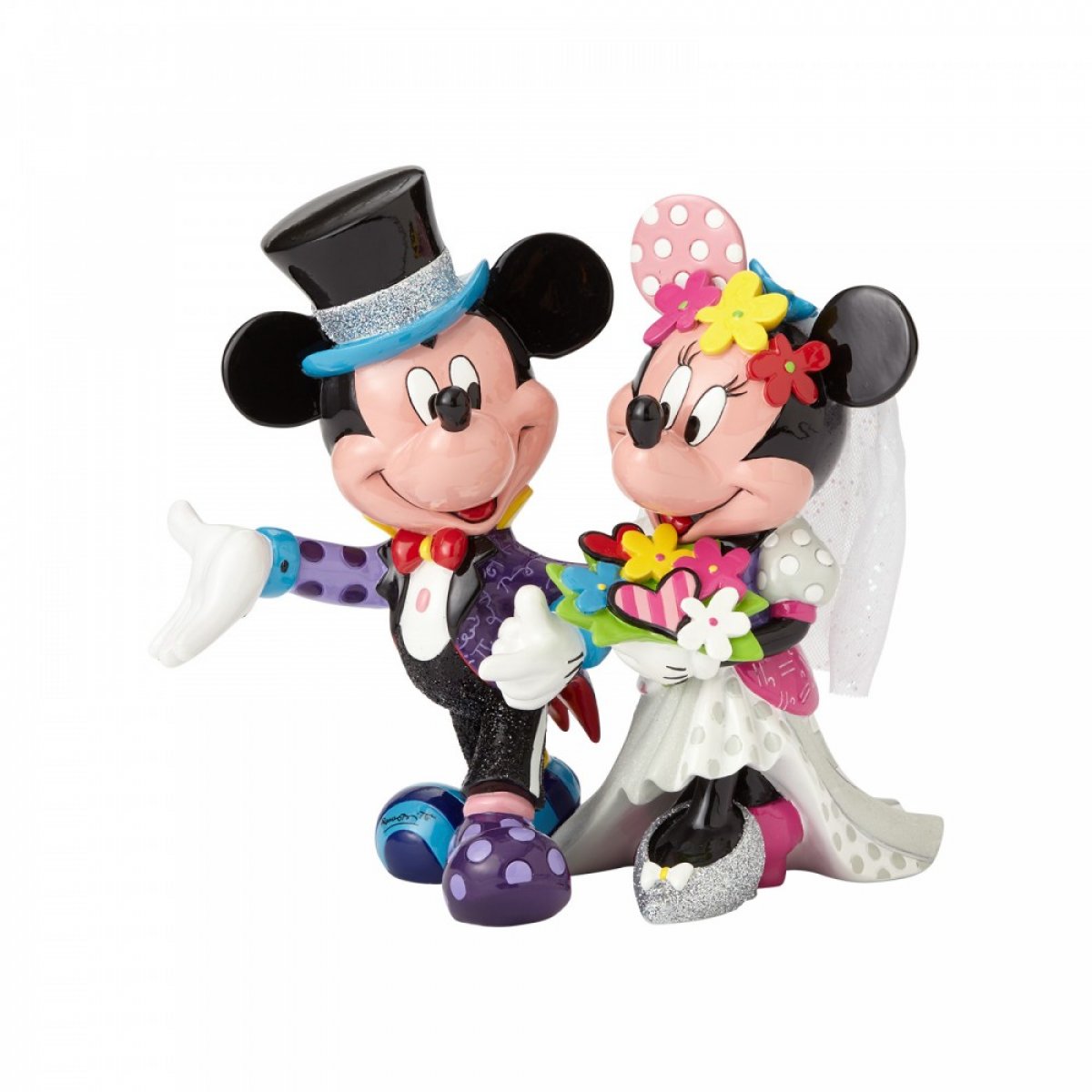Statuetta matrimonio di Topolino e Minnie | Britto